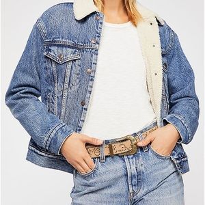 Levi’s Sherpa lined trucker denim jacket